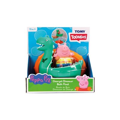 TOMY Βρεφικο Παιχνιδι Φουσκωτα Σωσιβια Peppa Pig Toomies - George S Dinosaur Bath Float 