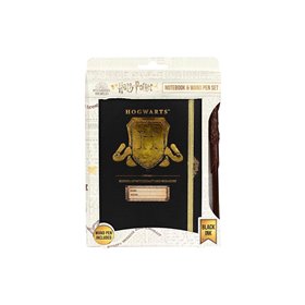 Blue Sky Studios Harry Potter Notebook And Wand Pen Set – Hogwarts Shield 