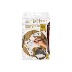 Blue Sky Studios Harry Potter Interdepartmental Memo And Wand Pen Set – Hogwarts Shield 