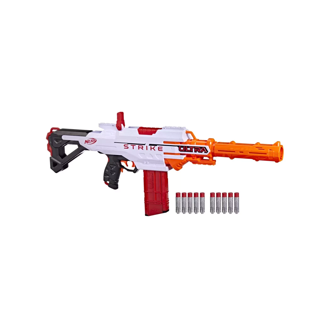 Hasbro Nerf Ultra Strike Motorized Blaster, 10 Accustrike Darts 