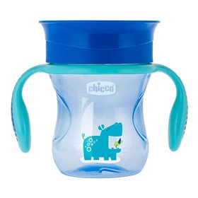 Chicco Perfect Cup First Glass Κύπελλο με Λαβές 200 Ml, 12+ Months - Μπλε  Chicco Perfect Cup First Glass Κύπελλο με Λαβές 200 Ml, 12+ Months - Μπλε