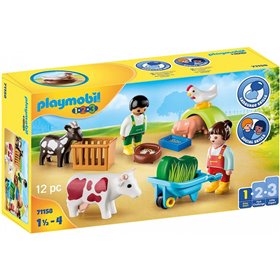 Playmobil 1.2.3 Διασκέδαση στη Φάρμα  Playmobil 1.2.3 Διασκέδαση στη Φάρμα