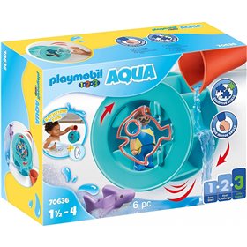 Playmobil 1.2.3 Aqua Water Wheel Νερόμυλος με καρχαριάκι 