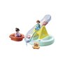 Playmobil 1.2.3 Aqua Water Νησάκι με νερο-τραμπάλα και βαρκούλα 