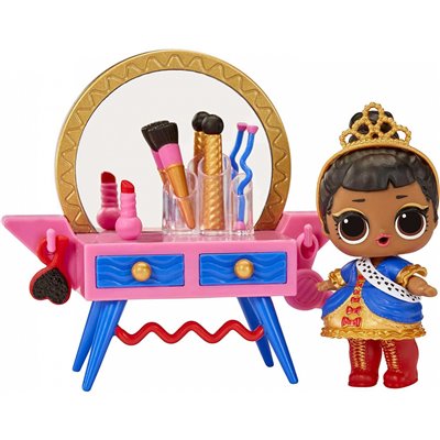 MGA Entertainment L.O.L. Surprise Furniture Playset with Doll - Her Majesty + Beauty Booth 