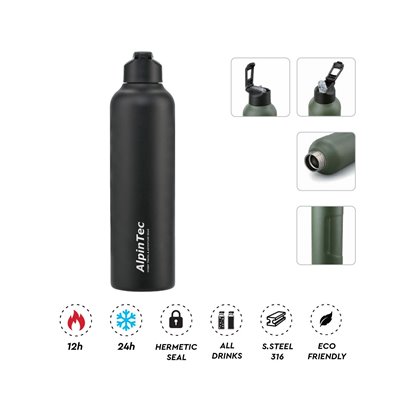 AlpinTec Θερμός 950Ml Tour (Black) 