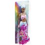 Mattel Νεα Barbie Γοργονα (Blue Hair) With Pink &amp Blue Ombre Mermaid Tail and Tiara 