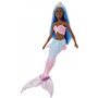 Mattel Νεα Barbie Γοργονα (Blue Hair) With Pink &amp Blue Ombre Mermaid Tail and Tiara 