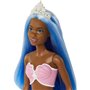 Mattel Νεα Barbie Γοργονα (Blue Hair) With Pink &amp Blue Ombre Mermaid Tail and Tiara 