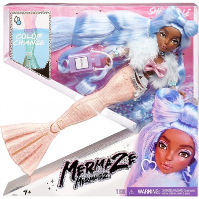 MGA Entertainment Mermaze Mermaidz Shellnelle Mermaid Color Change Κούκλα - Γοργόνα - Shellnelle 