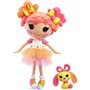 MGA Entertainment Lalaloopsy Doll Sweetie Candy Ribbon And Pet Puppy, 13 Taffy Candy-Inspired Doll With Pink/Yellow Outfit And A