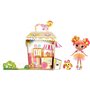 MGA Entertainment Lalaloopsy Doll Sweetie Candy Ribbon And Pet Puppy, 13 Taffy Candy-Inspired Doll With Pink/Yellow Outfit And A