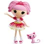 MGA Entertainment Lalaloopsy Doll- Jewel Sparkles And Pet Persian Cat, 13 Princess Doll With Pink Hair, Pink Outfit And Accessor