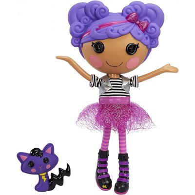 MGA Entertainment Lalaloopsy Doll Storm E. Sky And Cool Cat, 13 Rocker Musician Doll With Purple Hair, Pink/Black Outfit And Acc