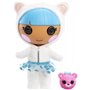 MGA Entertainment Lalaloopsy Littles Doll Bundles Snuggle Stuff And Pet Yarn Ball Bear, 7 Winter Doll With Blue/White Outfit And