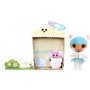 MGA Entertainment Lalaloopsy Littles Doll Bundles Snuggle Stuff And Pet Yarn Ball Bear, 7 Winter Doll With Blue/White Outfit And