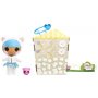 MGA Entertainment Lalaloopsy Littles Doll Bundles Snuggle Stuff And Pet Yarn Ball Bear, 7 Winter Doll With Blue/White Outfit And