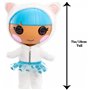 MGA Entertainment Lalaloopsy Littles Doll Bundles Snuggle Stuff And Pet Yarn Ball Bear, 7 Winter Doll With Blue/White Outfit And