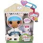 MGA Entertainment Lalaloopsy Littles Doll Bundles Snuggle Stuff And Pet Yarn Ball Bear, 7 Winter Doll With Blue/White Outfit And