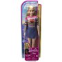 Mattel Barbie It Takes Two Malibu Roberts Doll Blonde Wearing Rainbow Shirt, Denim Skirt And Shoes 