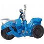 Hasbro Power Rangers Dino Fury Rip N Go Tricera Battle Rider And Blue Ranger 6-Inch-Scale Vehicle 