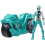 Hasbro Power Rangers Dino Fury Rip N Go Sabertooth Battle Rider And Green Ranger 6-Inch-Scale Vehicle 