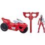 Hasbro Power Rangers Dino Fury Rip N Go T-Rex Battle Rider And Red Ranger 6-Inch-Scale όχημα 