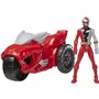 Hasbro Power Rangers Dino Fury Rip N Go T-Rex Battle Rider And Red Ranger 6-Inch-Scale όχημα 