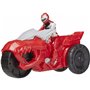 Hasbro Power Rangers Dino Fury Rip N Go T-Rex Battle Rider And Red Ranger 6-Inch-Scale όχημα 