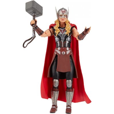 Hasbro Marvel Legends Series Thor: Love and Thunder Mighty Thor 6-inch 4 Accessories, 1 Build-a-figure 