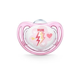 NUK Freestyle Ορθοδοντική Πιπίλα Σιλικόνης με Θήκη 6-18μ, 1τμχ.  NUK Freestyle Ορθοδοντική Πιπίλα Σιλικόνης με Θήκη 6-18μ, 1τμχ.