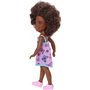Mattel Τσελσι και Φιλες Barbie Chelsea Doll curly Brunette Hair Wearing Butterfly-print Dress and Pink Shoes 
