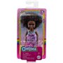 Mattel Τσελσι και Φιλες Barbie Chelsea Doll curly Brunette Hair Wearing Butterfly-print Dress and Pink Shoes 