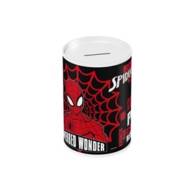 MUST Κουμπαράς Μεταλλικός Spiderman 10x15 εκ.  MUST Κουμπαράς Μεταλλικός Spiderman 10x15 εκ.