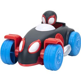 Jazwares Spidey - Pullback Όχημα 15Cm Με Φιγούρα W1 - Webbed Wheelies Miles Morales Spider-Man, Red And Black  Jazwares Spidey - Pullback Όχημα 15Cm Με Φιγούρα W1 - Webbed Wheelies Miles Morales Spider-Man, Red And Black