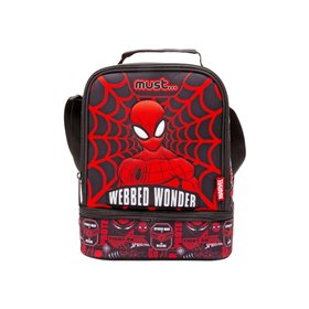MUST Τσαντάκι Φαγητού 24Χ12χ20 Ισοθερμικό Spiderman Webbed Wonder  MUST Τσαντάκι Φαγητού 24Χ12χ20 Ισοθερμικό Spiderman Webbed Wonder