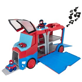 Jazwares Spidey - Νταλίκα 35cm με ήχο και φως και 2 φιγούρες  Jazwares Spidey - Νταλίκα 35cm με ήχο και φως και 2 φιγούρες