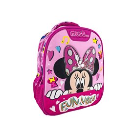 MUST Τσάντα Πλάτης Νηπίου 27Χ10χ31 2Θηκες Minnie Fun Vibes 