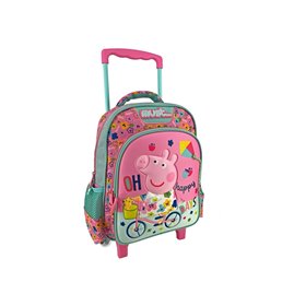 MUST Τσάντα Τρόλλευ Νηπίου 27Χ10χ31 2 Θηκες Peppa Happy Days 