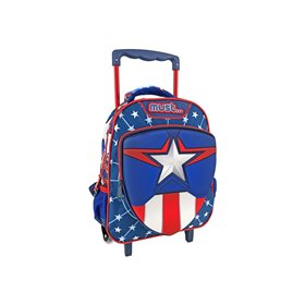 MUST Τσάντα Τρόλλευ Νηπίου 27Χ10χ31 2 Θήκες Captain America 