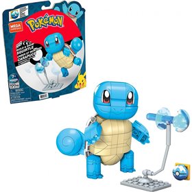 MEGA Pokemon Build And Show Squirtle, Building Set With 199 Bricks Special Pieces  MEGA Pokemon Build And Show Squirtle, Building Set With 199 Bricks Special Pieces