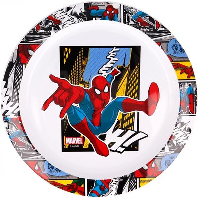 Stor Πιάτο Ρηχό Κατάλληλο Για Φούρνο Μικροκυμάτων Spiderman Streets 22 Εκ. 