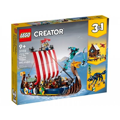 LEGO Creator Πλοίο Βίκινγκ Και Το Ερπετό Μίντγκαρντ 