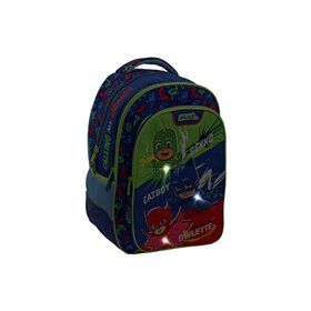 MUST Τσάντα Πλάτης Δημοτικού 33X16x45 3Θηκες Pj Masks Calling All Heros 