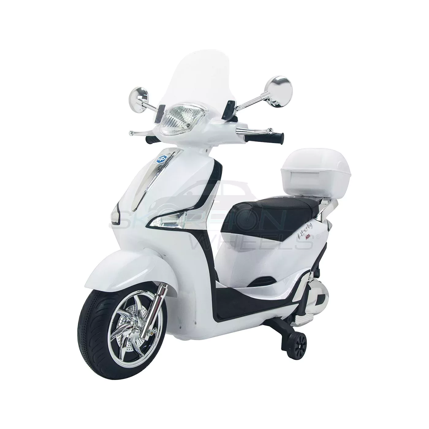 Skorpion Wheels Piaggio Liberty Λευκη Με Μπαγκαζιερα  Skorpion Wheels Piaggio Liberty Λευκη Με Μπαγκαζιερα
