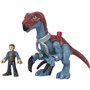 Fisher-Price Imaginext Jurassic World Dominion Therizinosaurus Dinosaur And Owen Figure Set 