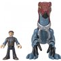 Fisher-Price Imaginext Jurassic World Dominion Therizinosaurus Dinosaur And Owen Figure Set 