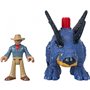 Fisher-Price Imaginext Jurassic World Dominion Stegosaurus Dinosaur And Dr. Alan Grant, 3-Piece Poseable Figure 