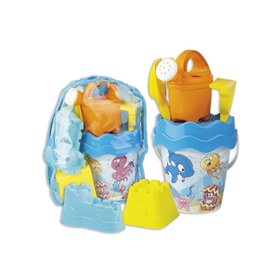 ANDRONI Plastic Backpack Happy Fish με Αξεσουάρ 