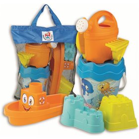 ANDRONI Set Beach Bucket Happy Fish με 8 Αξεσουάρ 